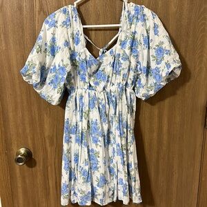 Blue Floral Dress